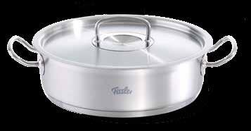 Juicy roasts prepared with love. For roasting meat or poultry, for steaming fish, or for delicious casseroles, Fissler roasters can be used to prepare an incredibly large variety of delicious dishes.