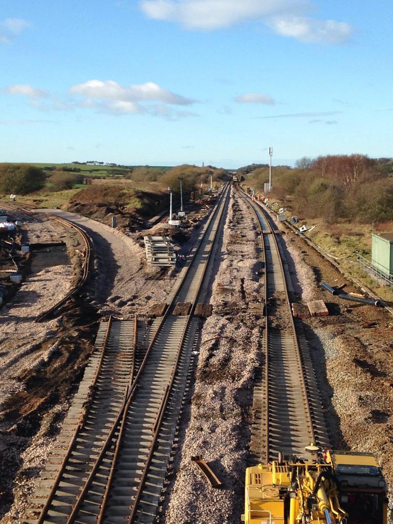 The tracks are being replaced and realigned to make journeys better.