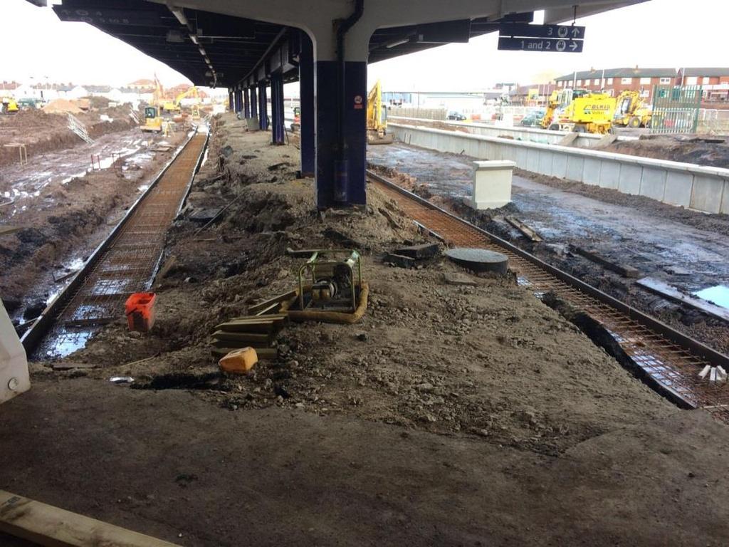 When complete, Blackpool North will have six electrified platforms.