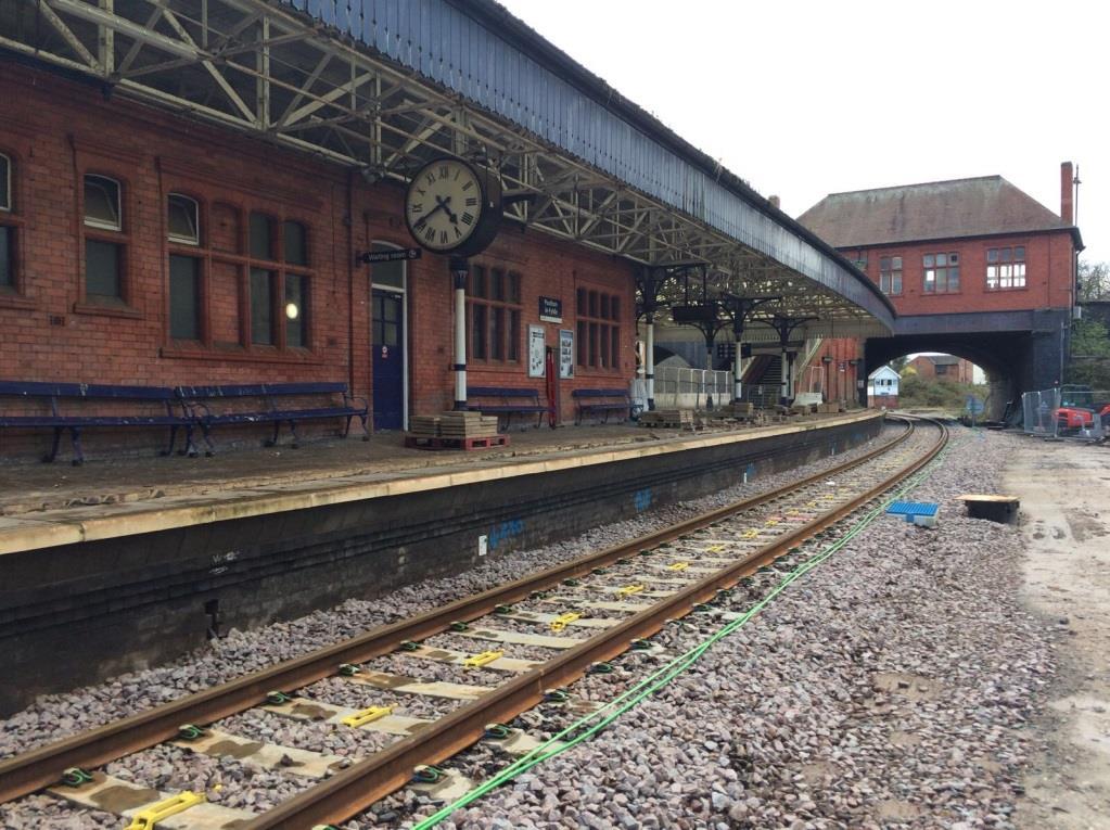 station, work will be carried out to get the platforms and canopies ready for more