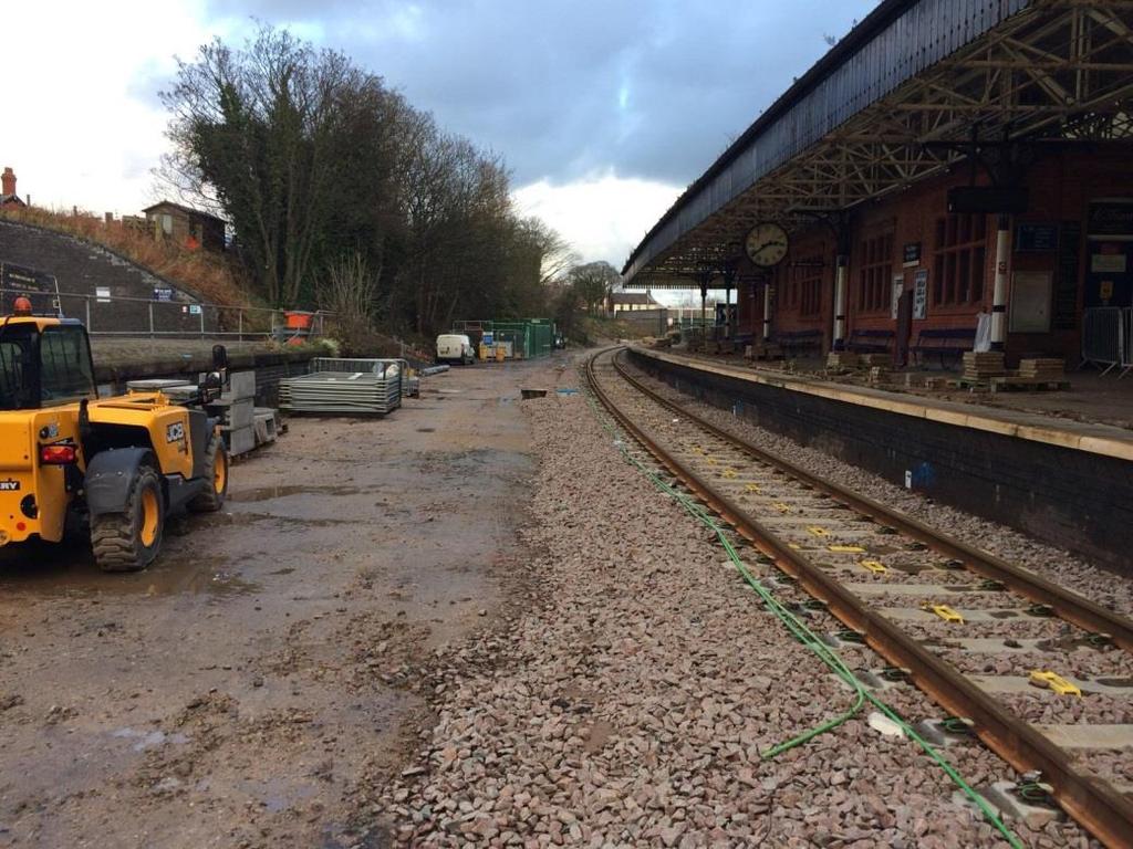 Photo: During the closure work will take place to adjust platforms & canopies.
