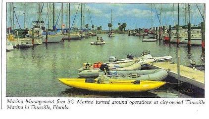 VOLUME 7, ISSUE 14 Titusville Marina now has more than 90 percent of its slips filled!