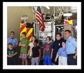 On Wednesday, July 5, Caladium Learning Center brought 24 youth and 10 staff to tour Station 13.