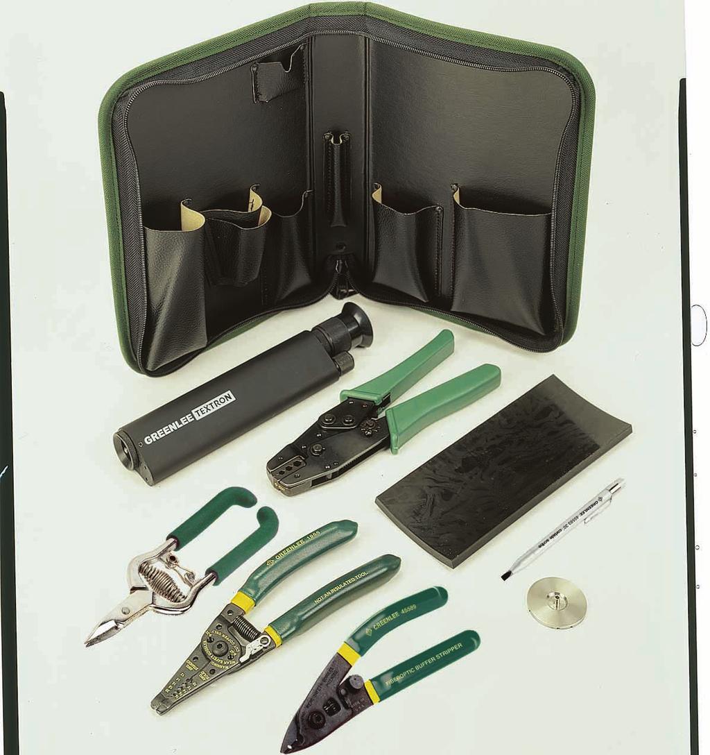 Fibre Optic Cut and Strip Kit This kit includes three basic tools for cutting and stripping optical fibre cables in a durable Cordura Plus zipper case.