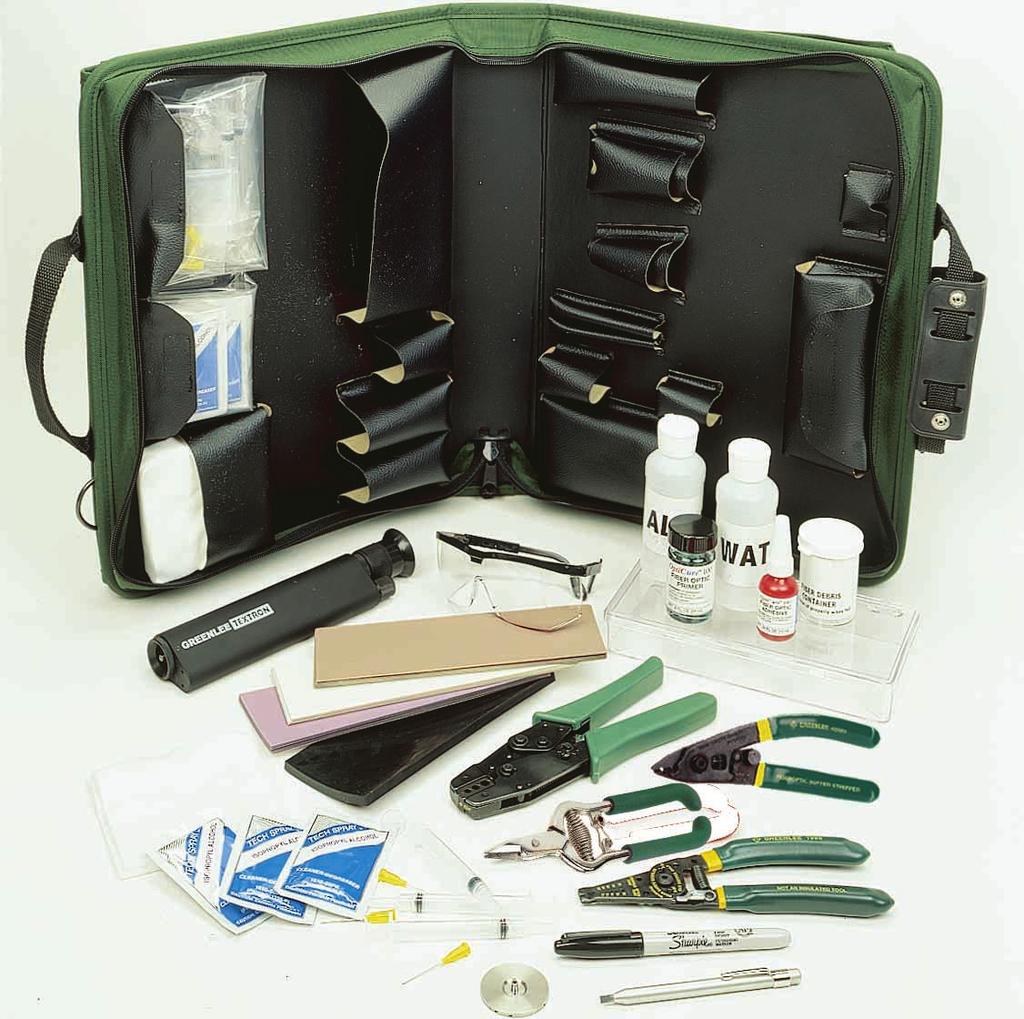 Fibre Optic Termination Kit This kit contains all of the tools and consumable materials necessary for epoxy and polish connector terminations.