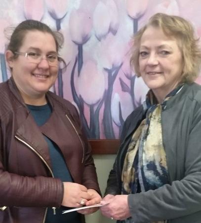 August - Angels for the Forgotten On 16 August, Pauline Gribble (McCormick) and Margaret Smith travelled to Goulburn and presented to Melina Skidmore a $1000 cheque for the Angels of the