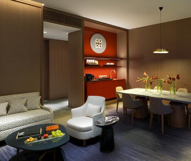 Enjoy your own in-room pantry and 24-hour In-Room Dining.