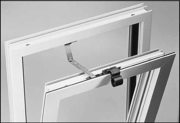 1.3. Push bar n 40000-700 and n 40000-1000 Wide windows with 2 spring catches can be operated simultaneously by this oval connecting bar. In this case you also mount 2 link arms n 40140-550.