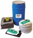 Kits available for small spills such as in labs, to large spills in plants or on open water. Spill Control UNIVERSAL - Sorbent Cap. - 9 Gal.