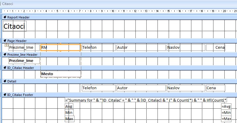 Međutim, ovom atributu u sekciji Detail ne sme se menjati naziv, jer on označava stvarno ime atributa iz tabele.