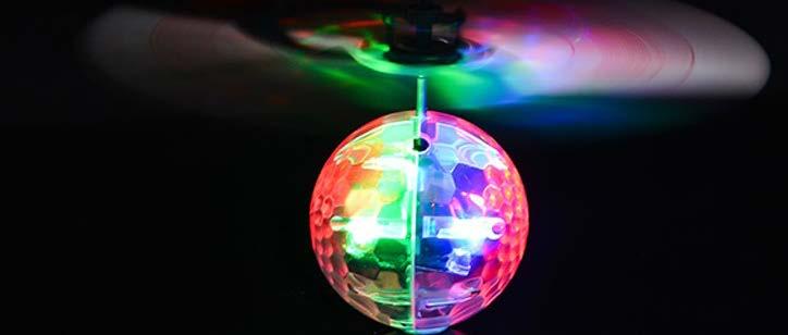 47 x36 HAND SENSOR HELI-BALL Cool multi-colored LED lights shine as