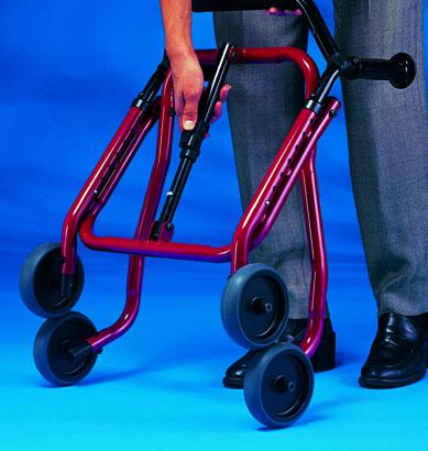 6211b - Large Blue Reverse postural walker provides stability and has a deep frame with broad height adjustment for ample legroom Reverse postural walker can be converted into forward walker
