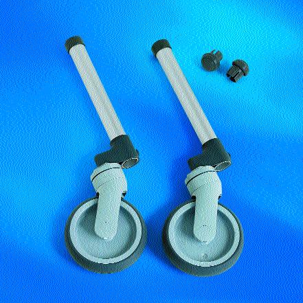 corrosion protected. Fixed-Wheel Attachments 3" Single Fixed- Wheel Attachments with Rear Glide Tips Model no.