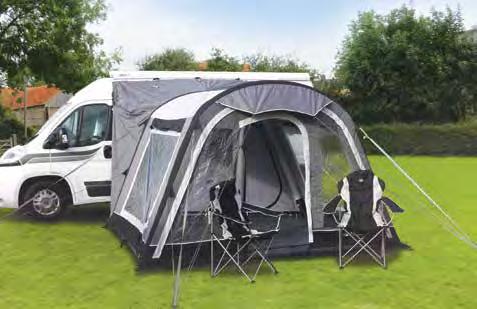 6000mm SunnCamp Tent and Awning Catalogue 2018 FLYSHEET PRO-TEK 300D IMPACT MOTOR AIR 350 (SF7864) IMPACT MOTOR AIR 350 GRANDE (SF7865) Zipped rear access panel Access zip in rear tunnel Tunnel