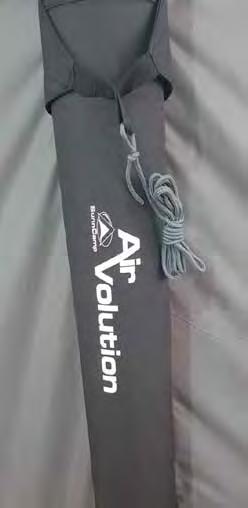 AIR VOLUTION POLE FREE INFLATABLE PITCHING In place of conventional