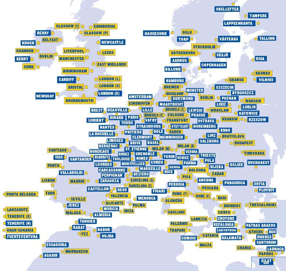Europe s No 1 Coverage 78 bases 200 airports 31 countries