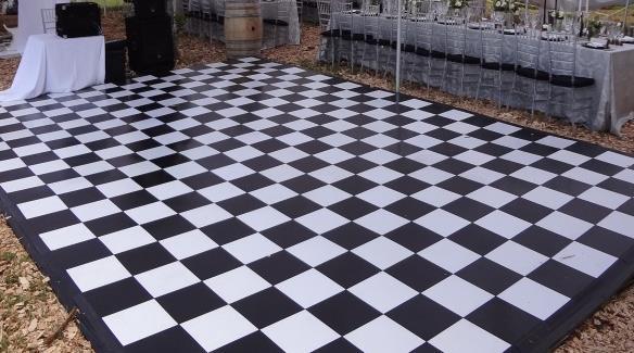 Flooring There are two dance floor options available as follows: Modular Dance Floor These are 300mmx 300mm plastic tiles which are clipped