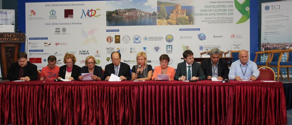 VII BBS Conference DAYS OF CLUSTERS, Ohrid, Macedonia Agreement on Cluster-Based Cooperation between S.