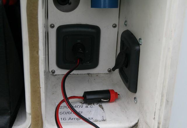 4 Converting the caravan to take WG power Fig 5: The Finesse 2 is fitted with an internal pre-wired connection to the battery so the biggest electrical change we had to make, to fit the