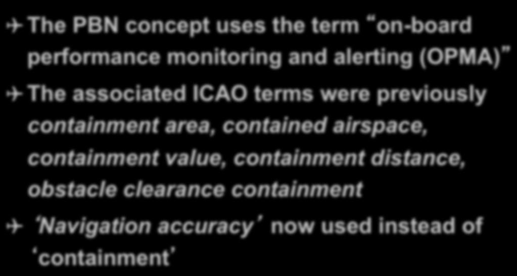 previously containment area, contained airspace, containment value, containment