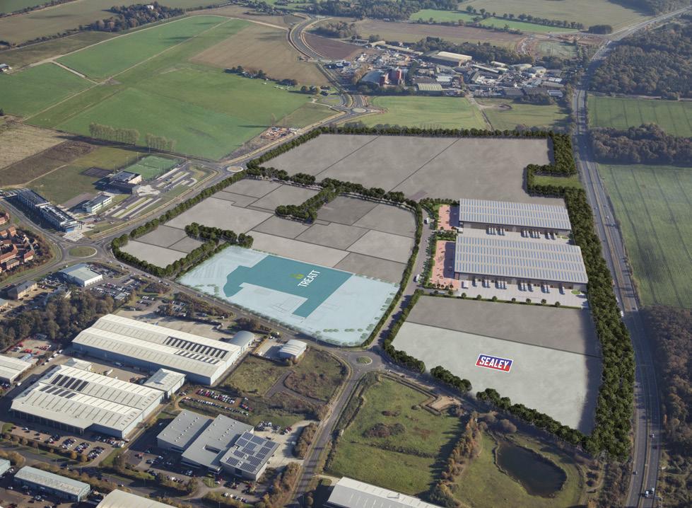 BUILD-TO-SUIT OPTIONS TO MEET END USER REQUIREMENTS 50,000-750,000 SQ FT (4,645-69,667 SQ M) Suffolk Park is the only major allocated employment site in Bury St Edmunds with outline planning consent
