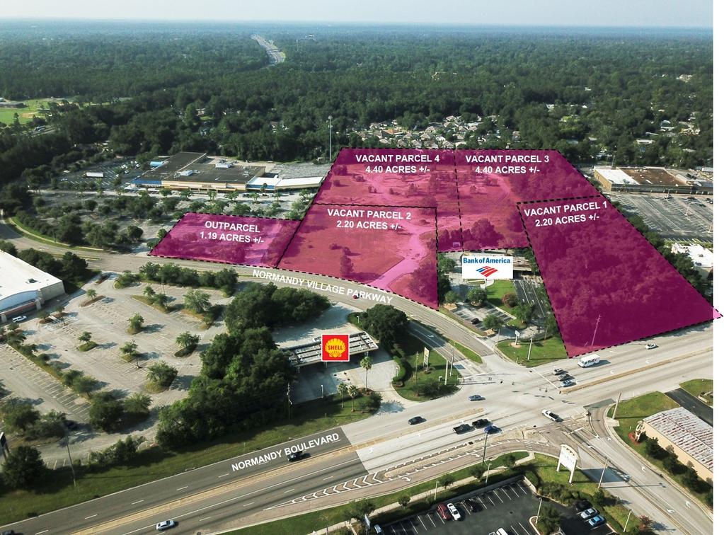 1.2 ACRES TO 14 ACRES AVAILABLE Surrounding Retailers Ma
