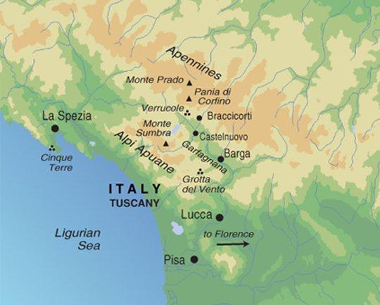 Walking in Tuscany - Trip Notes General Trip info Map Trip Code: ETDT Trip Length: 8 Trip starts in: Trip ends in: Meals: All breakfasts, 5 lunches and 5 dinners are included Accommodation: