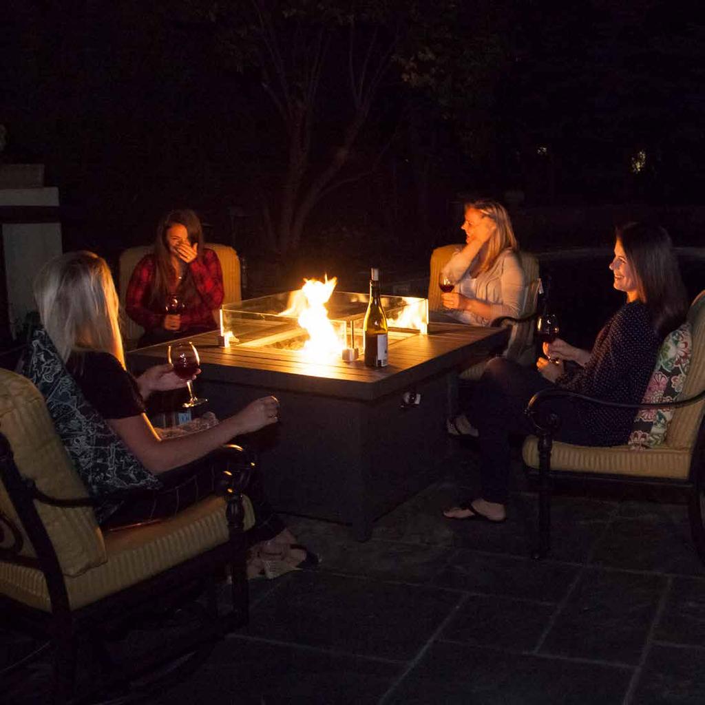 CREATE AN INVITING, RELAXING SPACE & EXTEND YOUR TIME OUTDOORS WITH A FIRE PIT FEATURED: NAPOLEON FIRE PIT IN