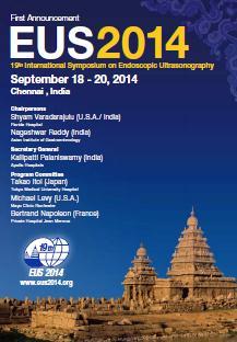 The previous EUS Symposium EUS2014 Date September 18 19, 2014 Venue Chair Attendees 630 Faculty 33 Chennai, India