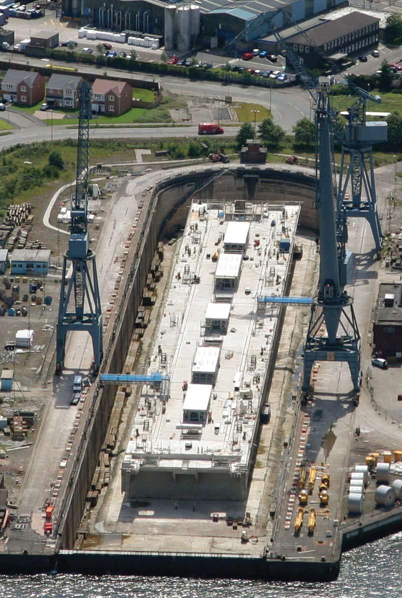 Ports Inchgreen ideal for manufacturing and testing As well as the dry dock and the details below, this port has opportunity for land expansion and is adjacent to the main A8/M8 route to Glasgow s