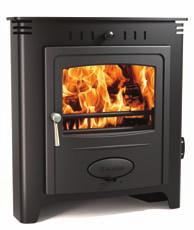 convected heat Models Solution Inset 5 1-6kW output Solution Inset 7 2-9kW output Options Add-in boilers are available for all Hamlet stoves (excluding the Inset and DEFRA models).