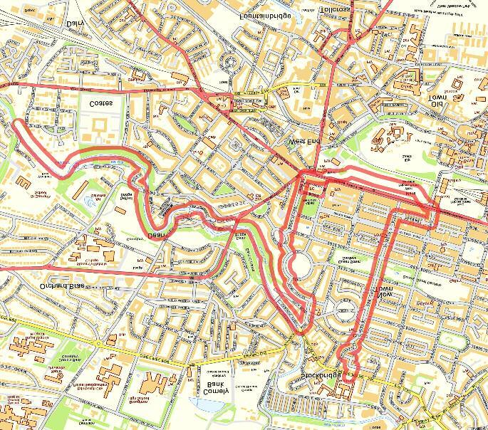 02:30 to 14:00 95 KM Leave the Water of Leith Walkway and continue walking on Saunders Street Cross the main street to walk through West Princes Street Gardens, with views of the castle.