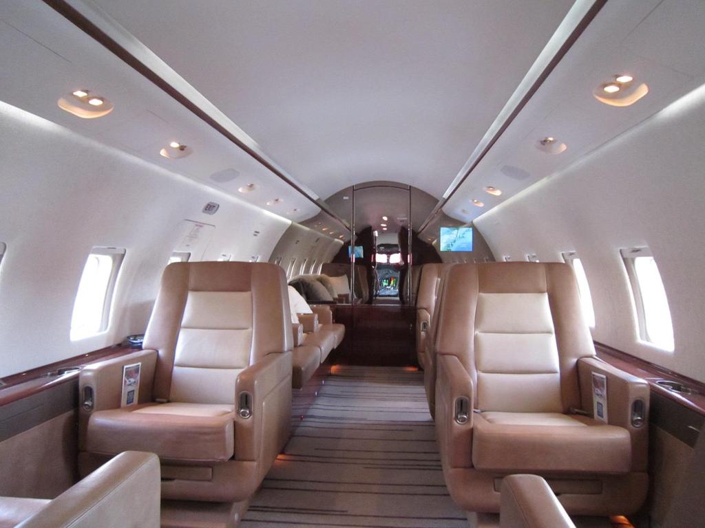 INTERIOR INTERIOR DESCRIPTION (Interior refurbishment on 07/01/2016 by Constant Aviation in Cleveland, OH) Nine passenger executive interior features a four-person club configuration in the