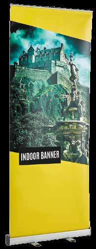 BANNERS These portable Roller Banners are ideal for exhibitions and permanent