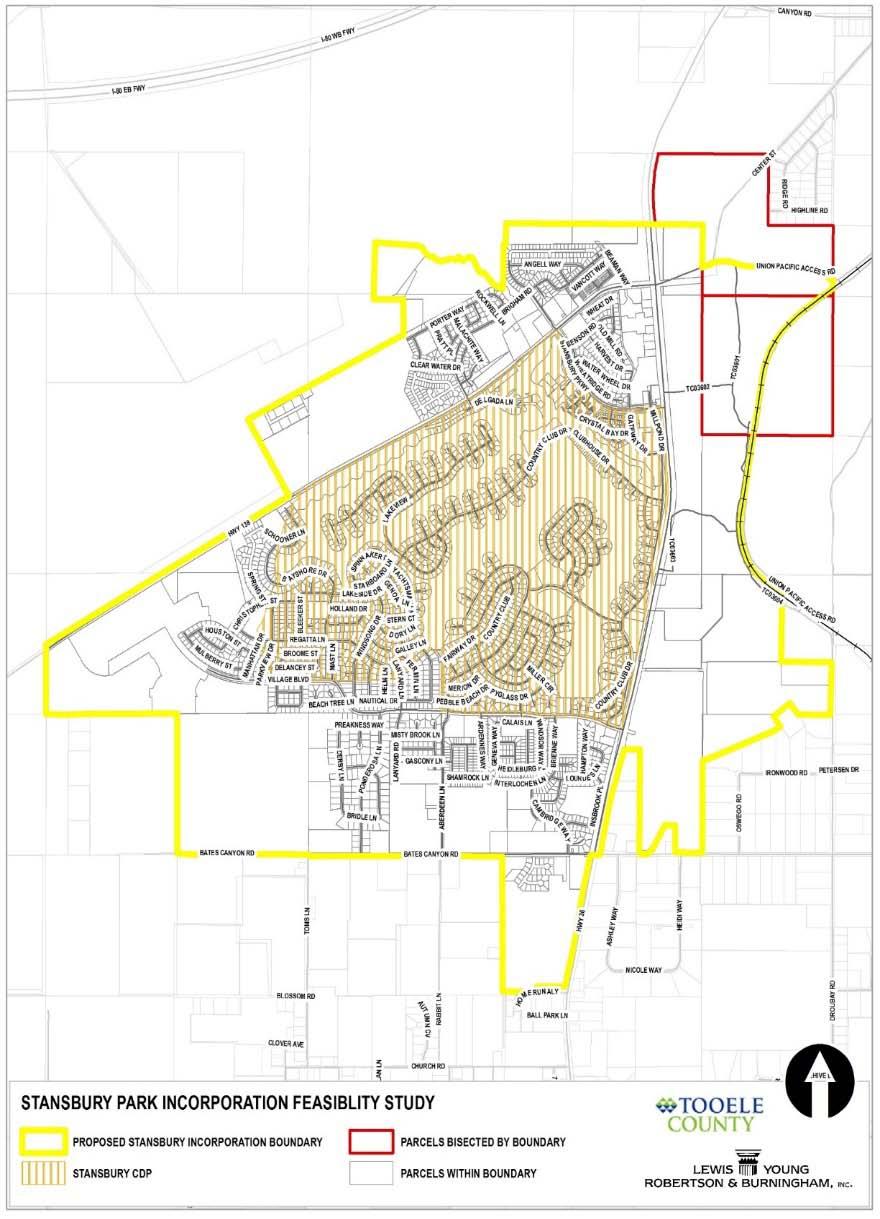 CURRENT POPULATION Based on the available datasets, the existing population is estimated at 9,897 persons ESTIMATE OF 2014 POPULATION STANSBURY PROPOSED BOUNDARIES 2010 Census Block Population 9,021