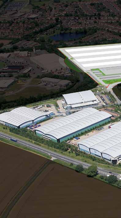 300,400 sq ft primelocation+ Phase II provides a further 45 acres for industrial and distribution space (B1/B2/B8); 25,000 sq ft 850,000 sq ft To M42 J10 (12