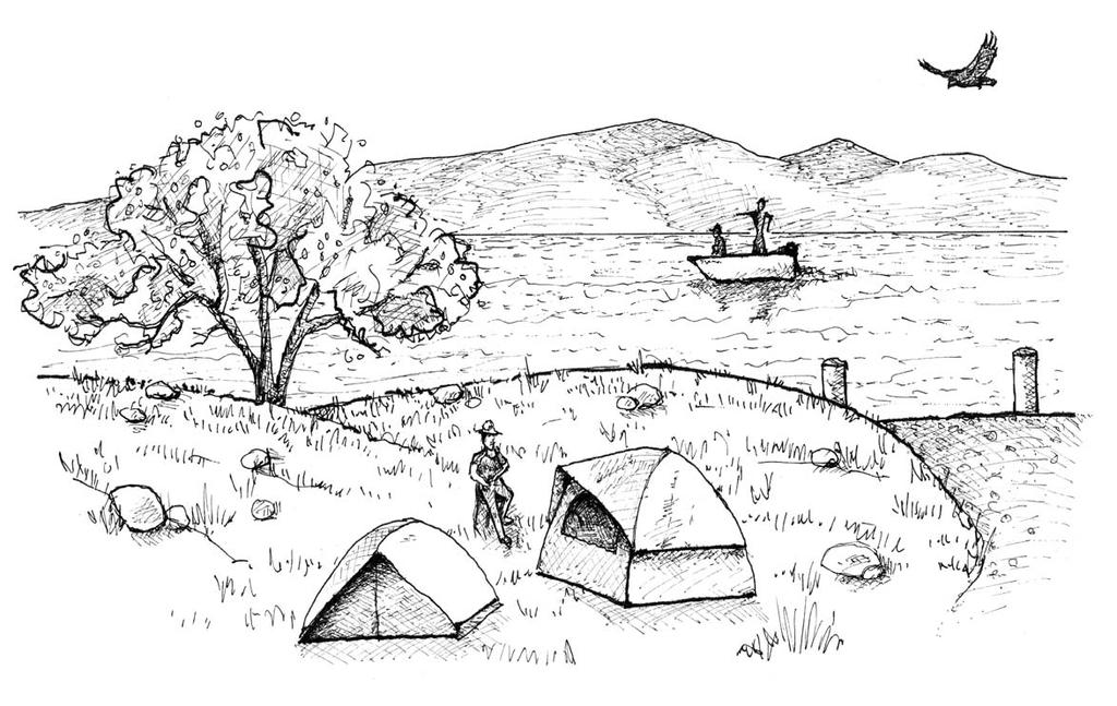 Habitat: Human and Natural 8 The Campground A campground is a place where you and your families can live out side. You can play outside all day and sleep in a tent at night.