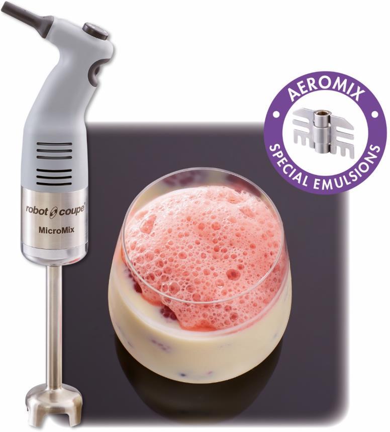 MicroMix, Top Chefs Choice Every Time! A perfect emulsion in a matter of seconds!