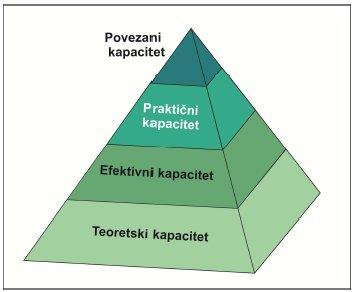 Slika 4.1 Tehno-ekonomska piramida kapaciteta (CSLF, 2007) U donjem dijelu piramide nalazi se teoretski kapacitet.
