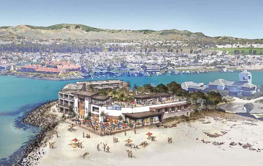 The two parcels for development are Parcel 5; the grass lawn area in Ventura Harbor Village, and Parcel 8; the vacant lot at the end of Spinnaker Drive.