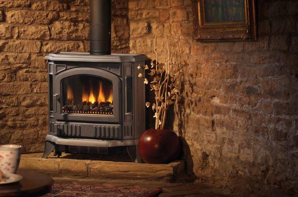 Winchester 2kW Electric Stove With the artfully simulated flames visible from both left and right sides, the splendid