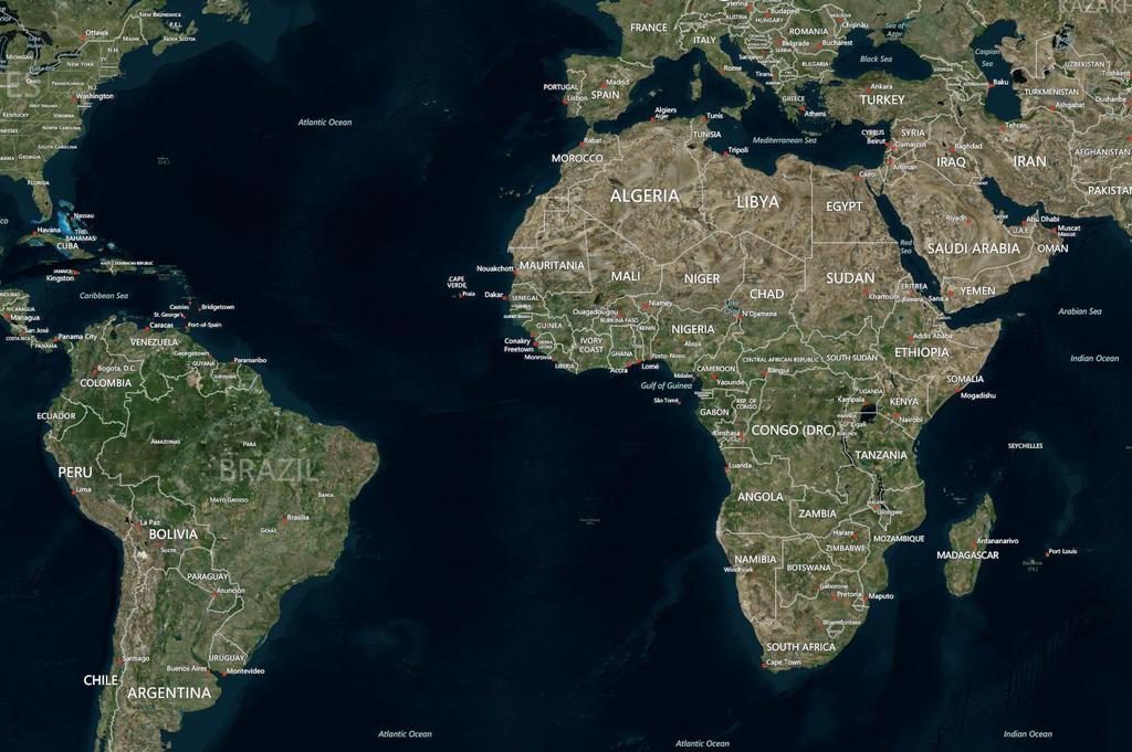 Trans-African Railways Potential container traffic of 42.1 M TEUs Far East/Europe Route: 20.