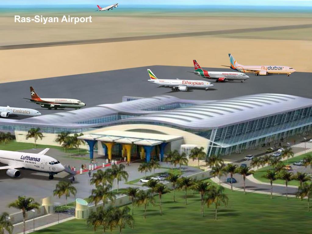 Runway of 3 km & 60 m wide 350,000 passengers/year in 2016 & expandable to 767,400