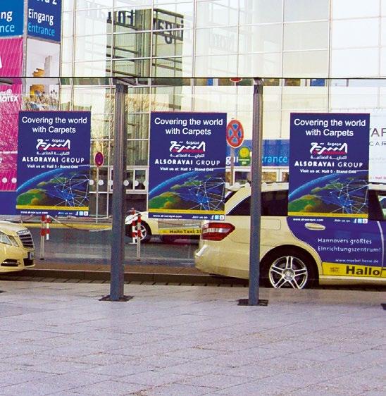 Taxistand advertising Catch visitors attention by ad spaces located directly at taxi stands.