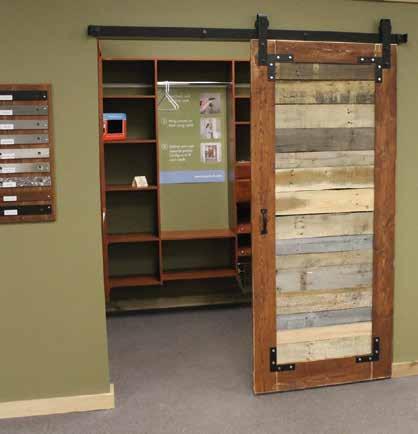 Retail Showroom Display Leatherneck Hardware offers a solid wood Showroom Display