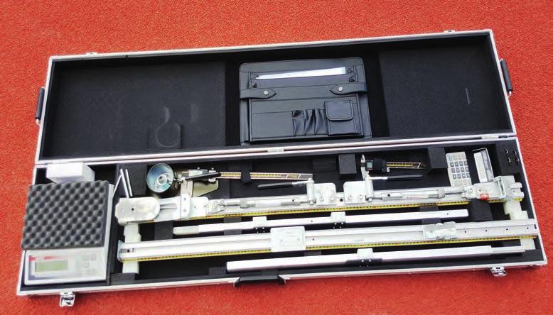 Measuring Sets Order No. 35100 Our AFN SPORTS Measuring Sets test throwing implements in terms of all technical requirements defined by the IAAF. Javelin testing device.