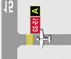 Taxiway Location Sign: Indicates the taxiway you are on. (May be co-located with direction signs or runway holding position signs, as shown in graphic.) Ref. AIM Para.