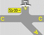 2-3-11 Runway Holding Position Markings: This painted marking is found on taxiways at runway intersections