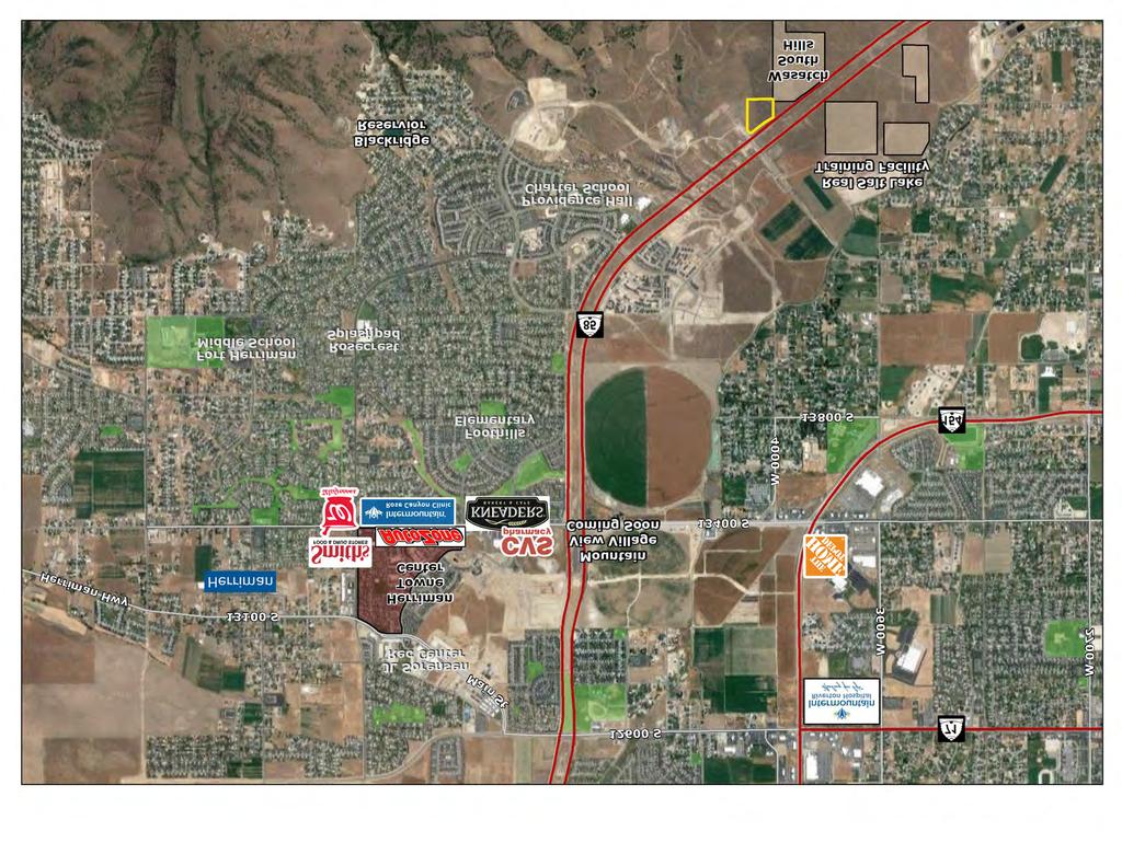 4000 W MOUNTAIN VIEW CORRIDOR PROPERTY SURROUNDING AMENITIES MAP Hwy 13100 S JL Sorensen Rec Center Towne Center Main St 12600 S View Village Coming Soon 13400 S 3600 W AB 71 2700 W Foothills