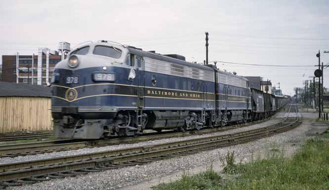 The infrastructure of the Dayton Union Railway remained largely intact into 1975, even though the number of passenger trains through Dayton had declined to only two with the